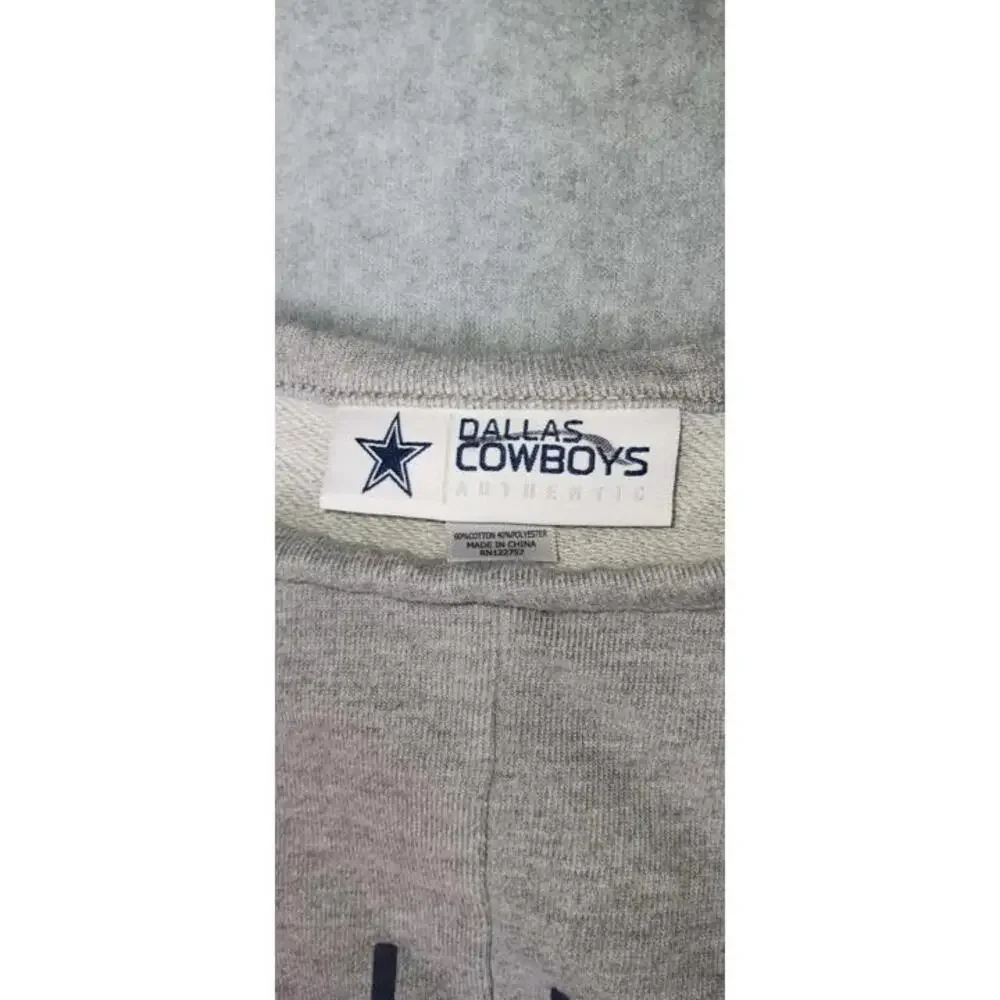 Dallas Cowboys Pulloversweater Womens Size Small Grey And Navy Blue Long Sleeve - Picture 2 of 10